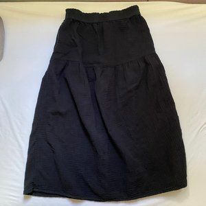 Universal thread black linen skirt